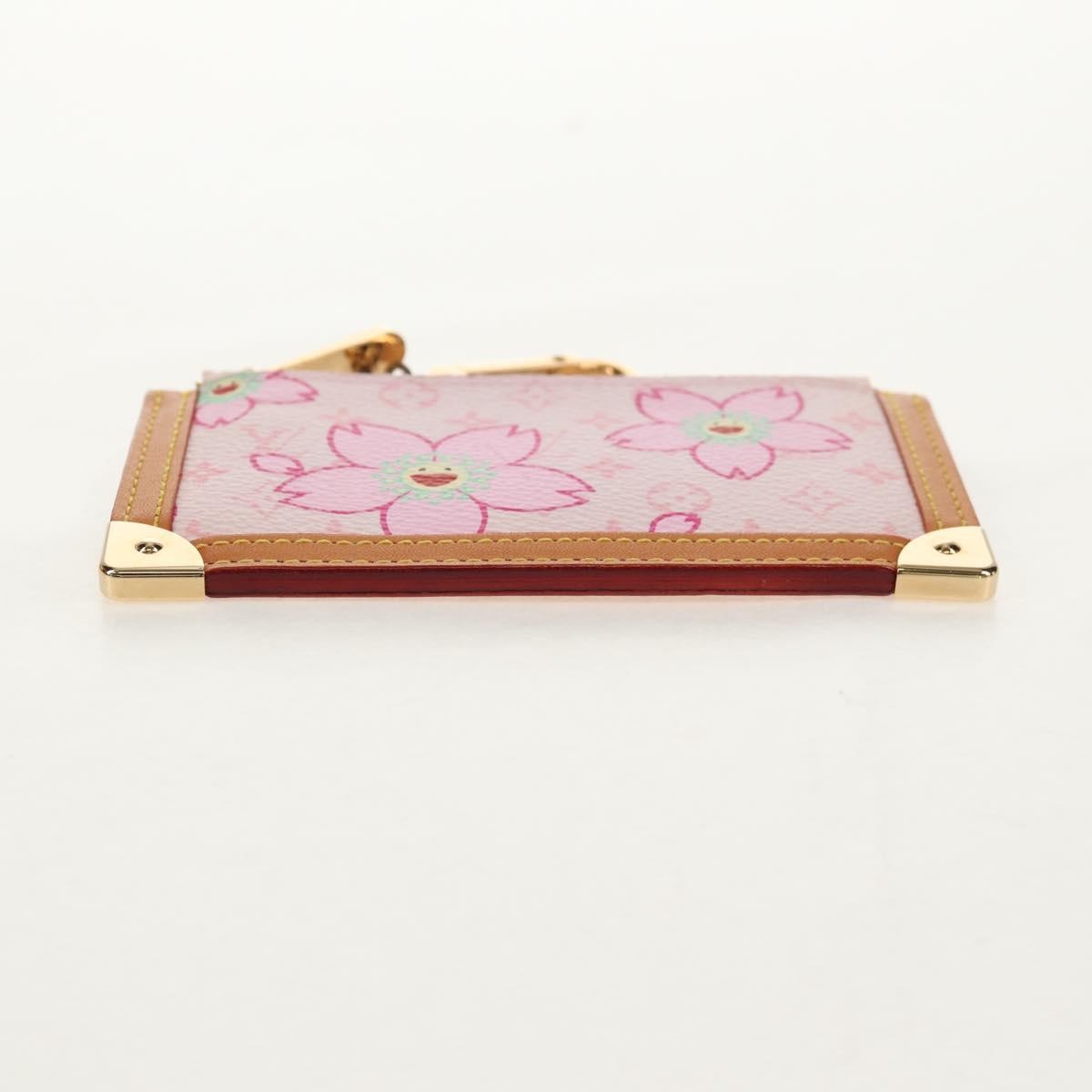 Louis Vuitton Pochette Cles Key Pouch Reverse Monogram Giant, PINK, CANVAS, Clutche & pouche