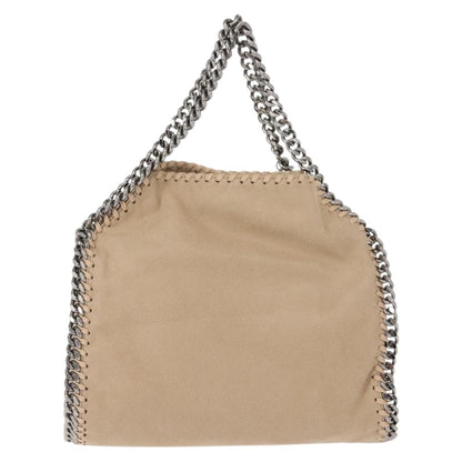 Stella McCartney Falabella Fold Over Bag Shaggy Deer, BEIGE, POLYESTER, Crossbody bag