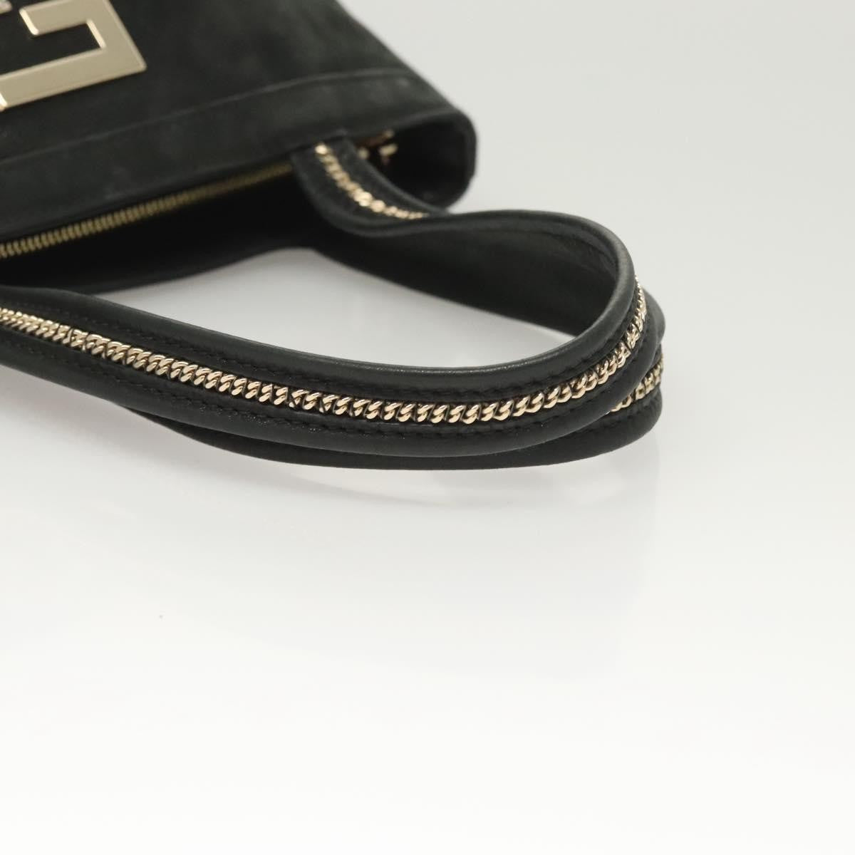 Fendi Vintage Convertible Tote Leather, BLACK, LEATHER, Tote bag