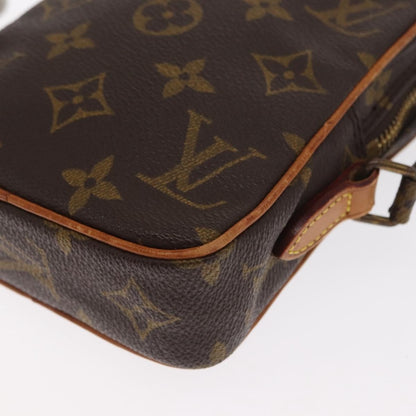 Louis Vuitton Danube Handbag Monogram Canvas, BROWN, CANVAS, Shoulder bag