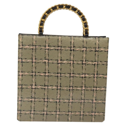 Chanel Vintage Chocolate Bar Tote Leather, Beige, Leather, Tote Bag