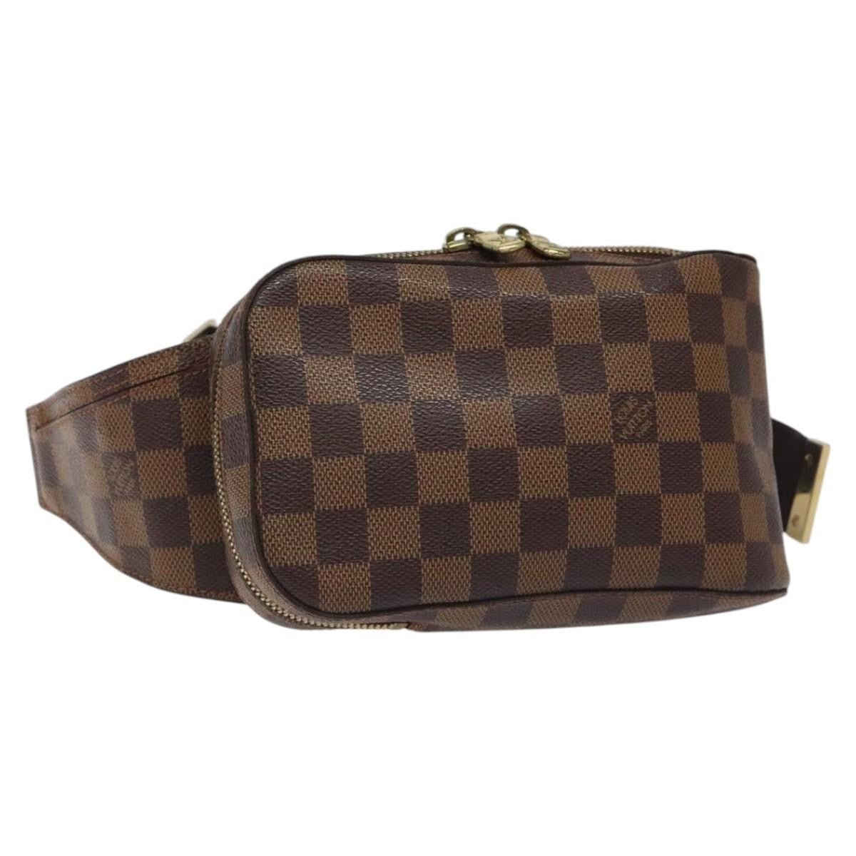 Louis Vuitton Geronimos Waist Bag Damier, BROWN, CANVAS, Clutche & pouche