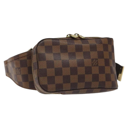 Louis Vuitton Geronimos Waist Bag Damier, BROWN, CANVAS, Clutche & pouche