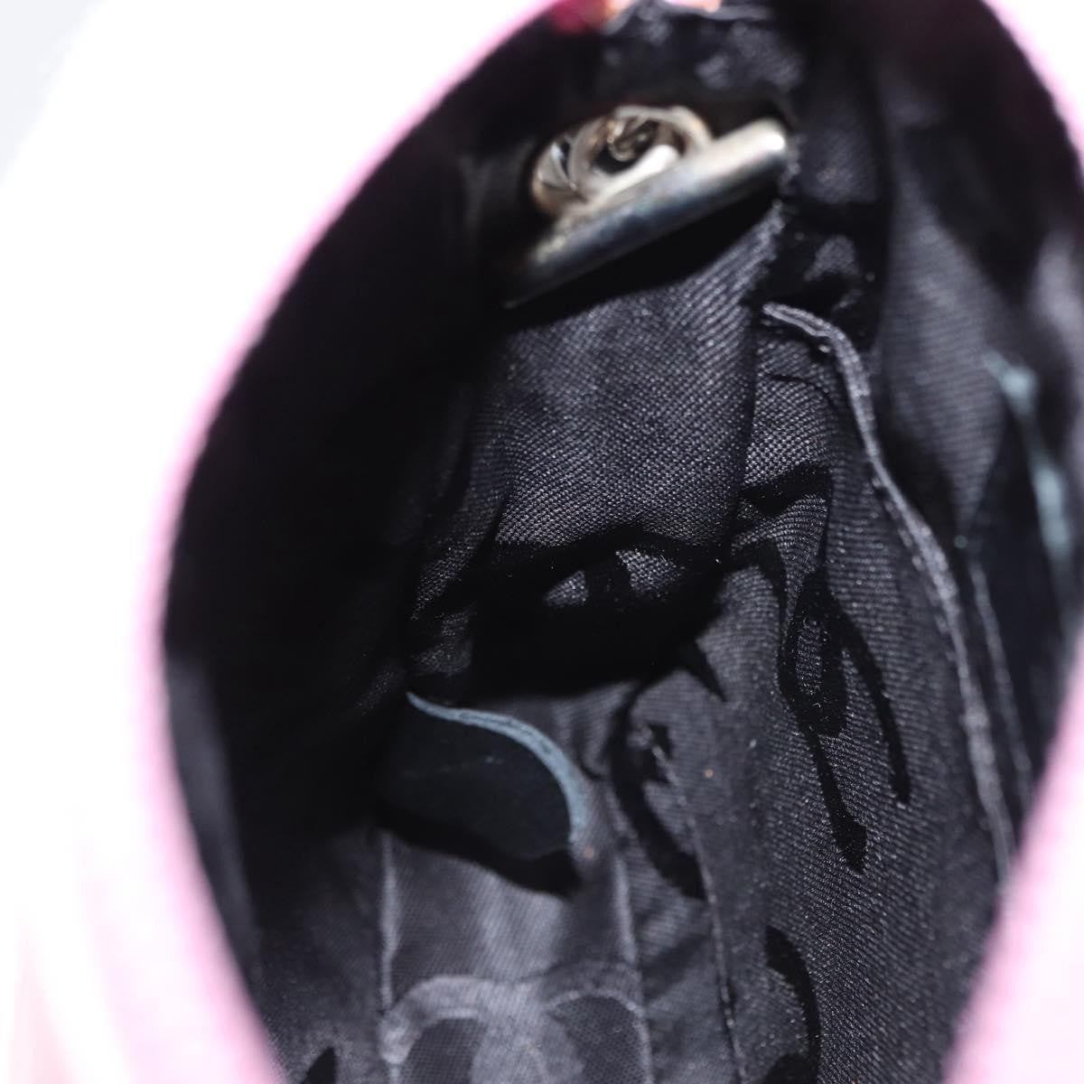 Chanel Cambon Crossbody Bag Quilted Leather, PINK, LEATHER, Clutche & pouche