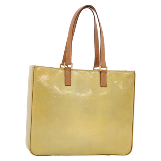 Louis Vuitton Columbus Handbag Monogram Vernis, GRAY, PATENT_LEATHER, Tote bag