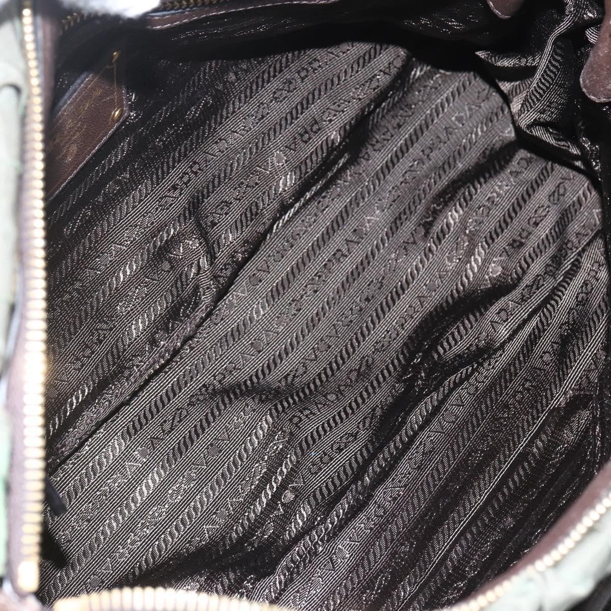 Prada Gaufre Convertible Satchel Tessuto, KHAKI, NYLON, Handbag