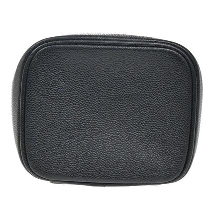 Chanel Vintage Timeless Cosmetic Case Caviar, BLACK, LEATHER, Clutche & pouche