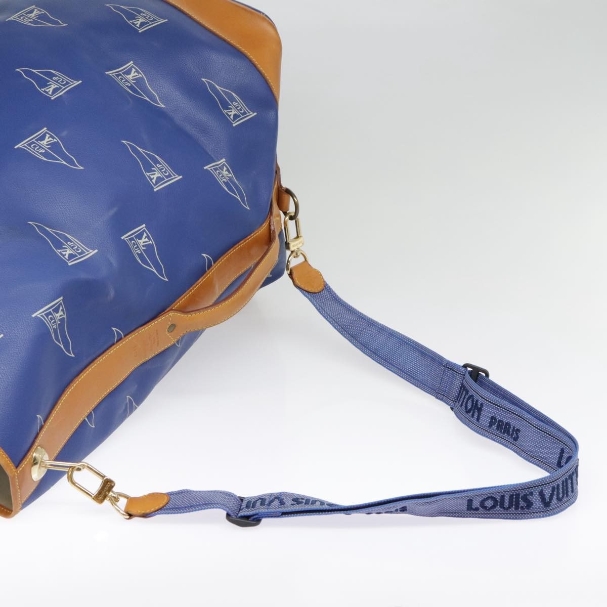 Louis Vuitton Cup Sac Marin Bandouliere Bag Coated Canvas, BLUE, PVC, Shoulder bag
