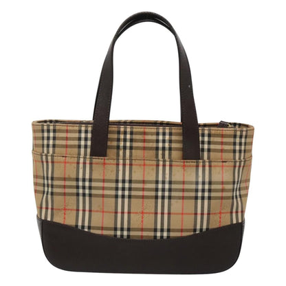 Burberry Nova Handbag Check Pattern, BEIGE, CANVAS, Handbag