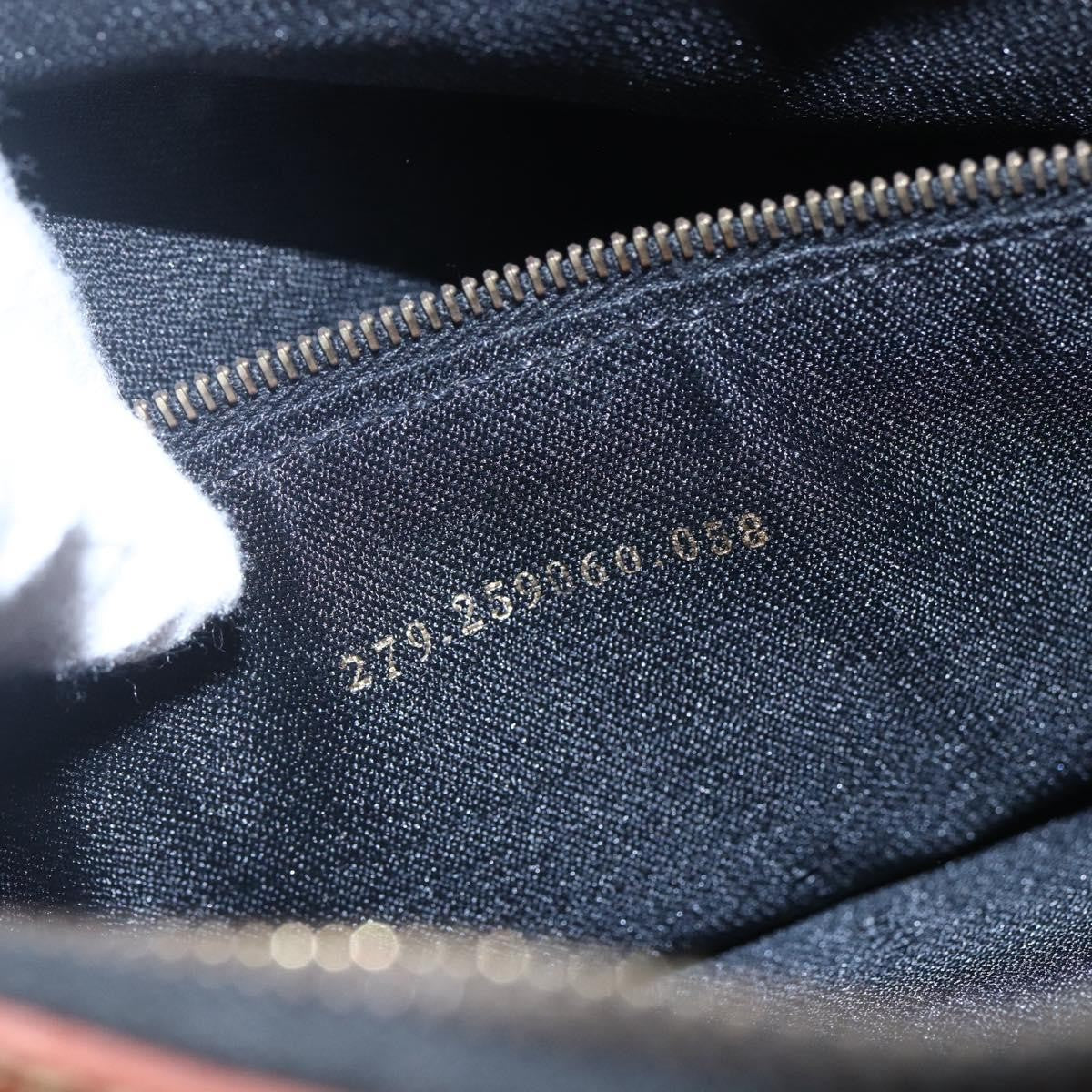 Fendi Vintage Pequin Convertible Boston Bag Coated Canvas, BROWN, CANVAS, Handbag