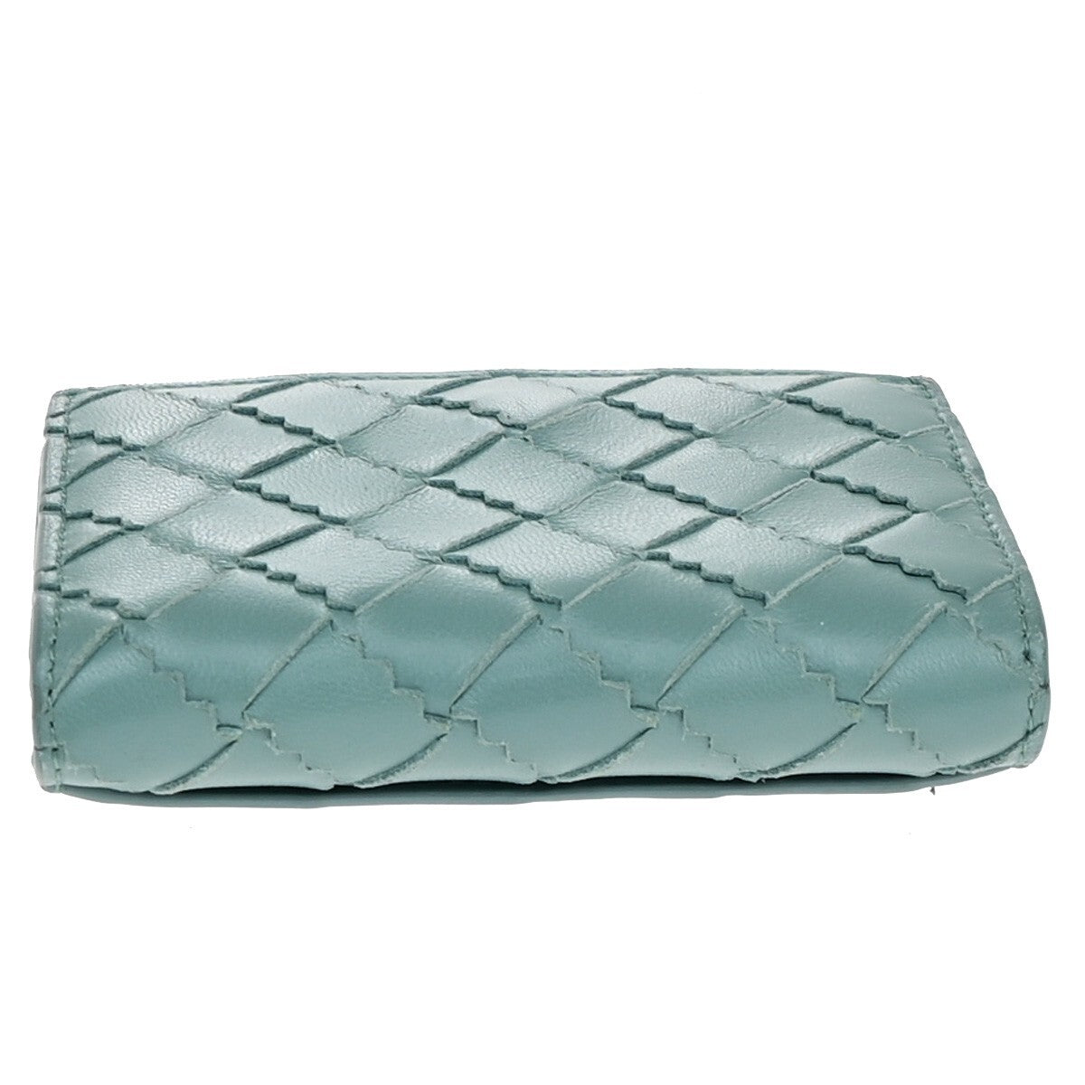 Bottega Veneta Intrecciato Wallet Leather, BLUE, LEATHER, Wallets