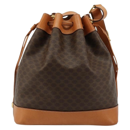 Celine Macadam Shoulder Bag PVC Leather, Brown, PVC, Shoulder Bag