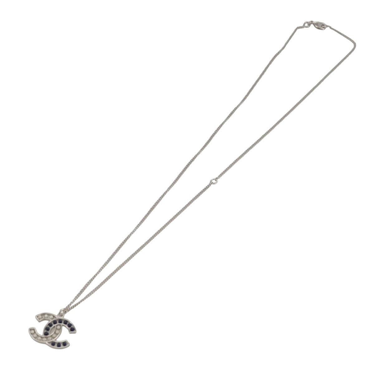 Chanel CC Pendant Necklace Metal, SILVER, METAL, Necklace