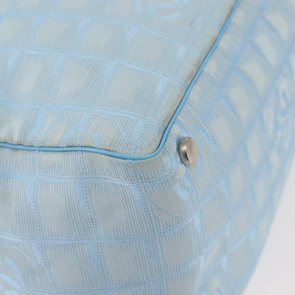 Chanel Front Zip Travel Line Tote Nylon, BLUE, NYLON, Tote bag