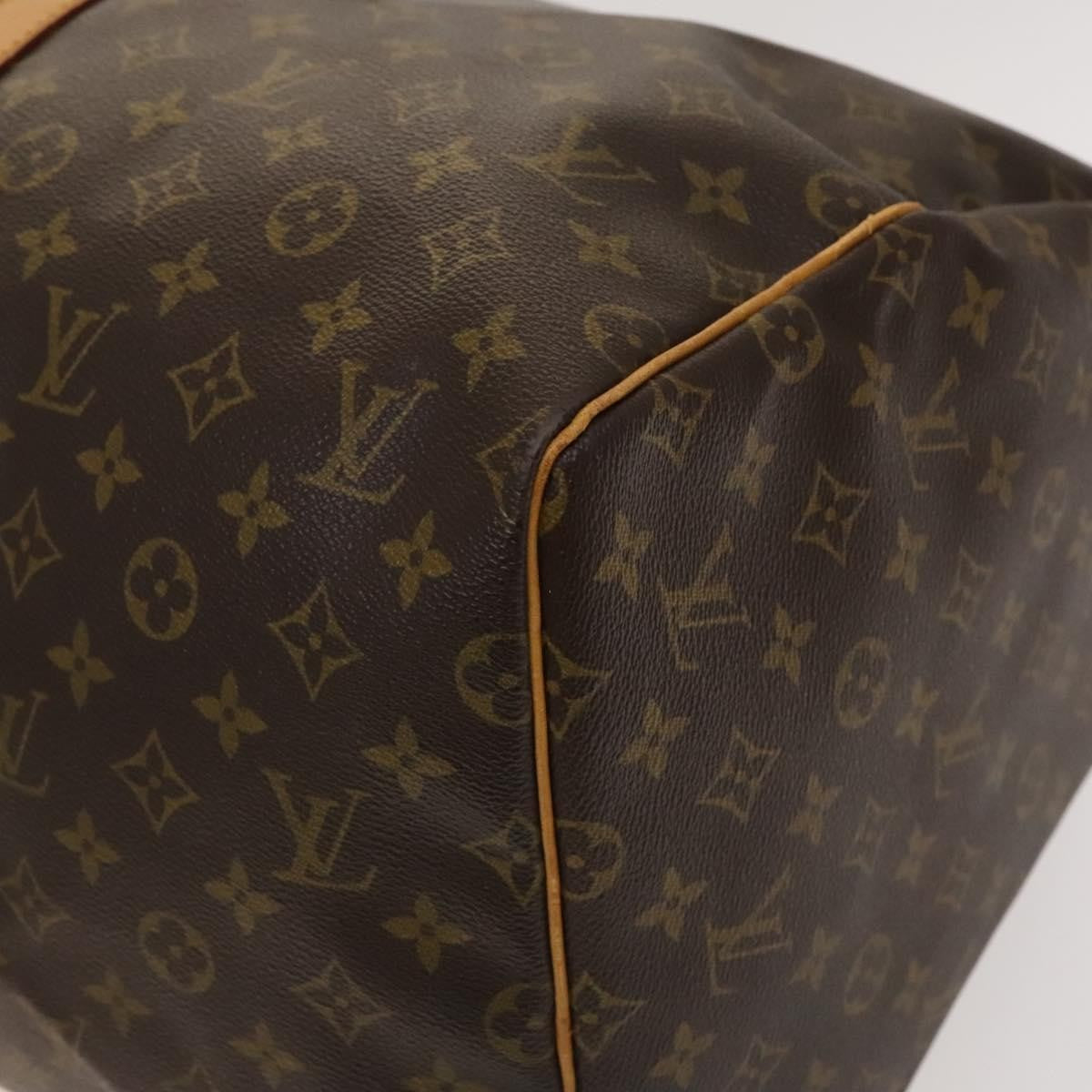Louis Vuitton Keepall Bag Monogram Canvas, BROWN, CANVAS, Travel bag