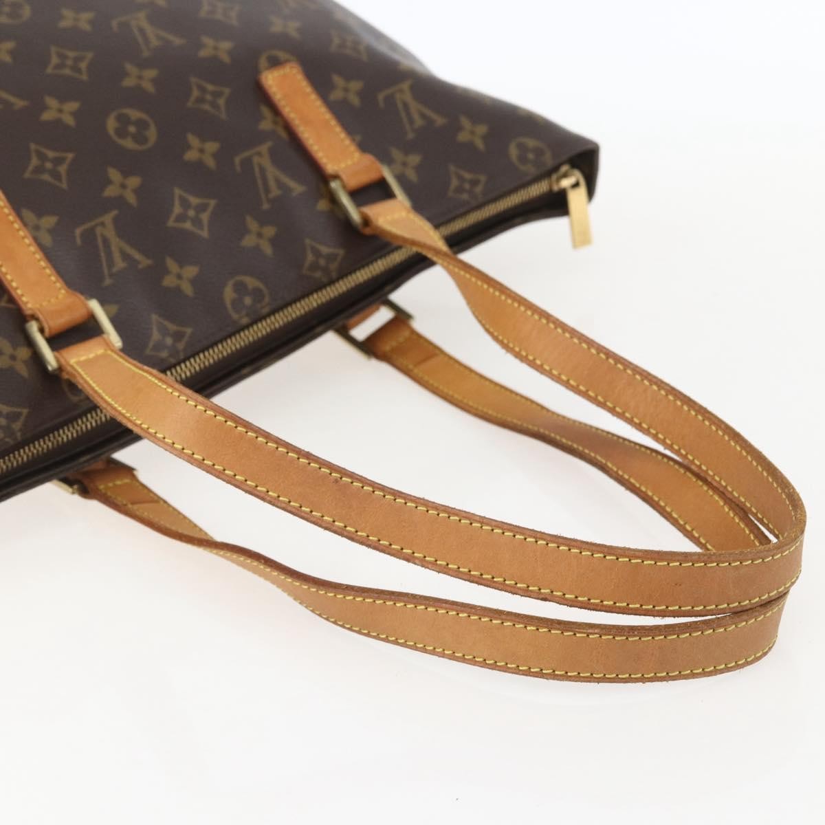 Louis Vuitton Cabas Mezzo Monogram Canvas, BROWN, CANVAS, Tote bag