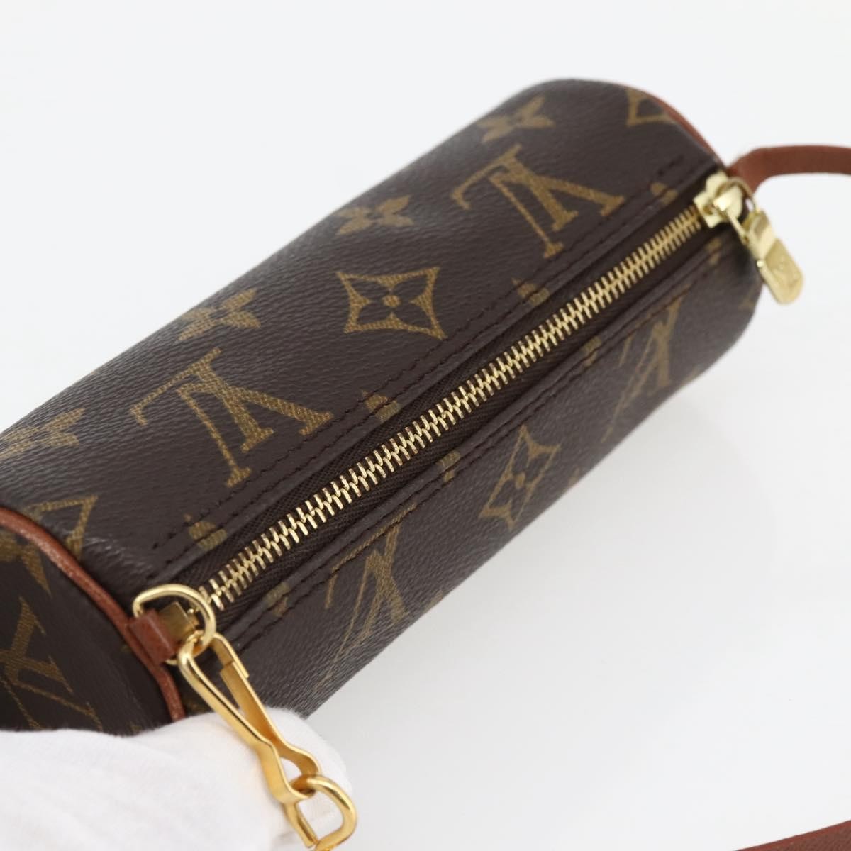 Louis Vuitton Papillon Pochette Monogram Canvas, BROWN, CANVAS, Crossbody bag