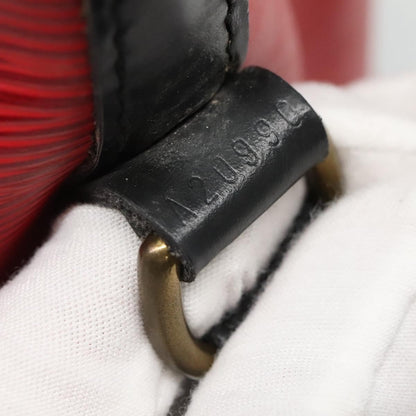 Louis Vuitton Petit Noe Handbag Two Tone Epi Leather, RED, LEATHER, Handbag