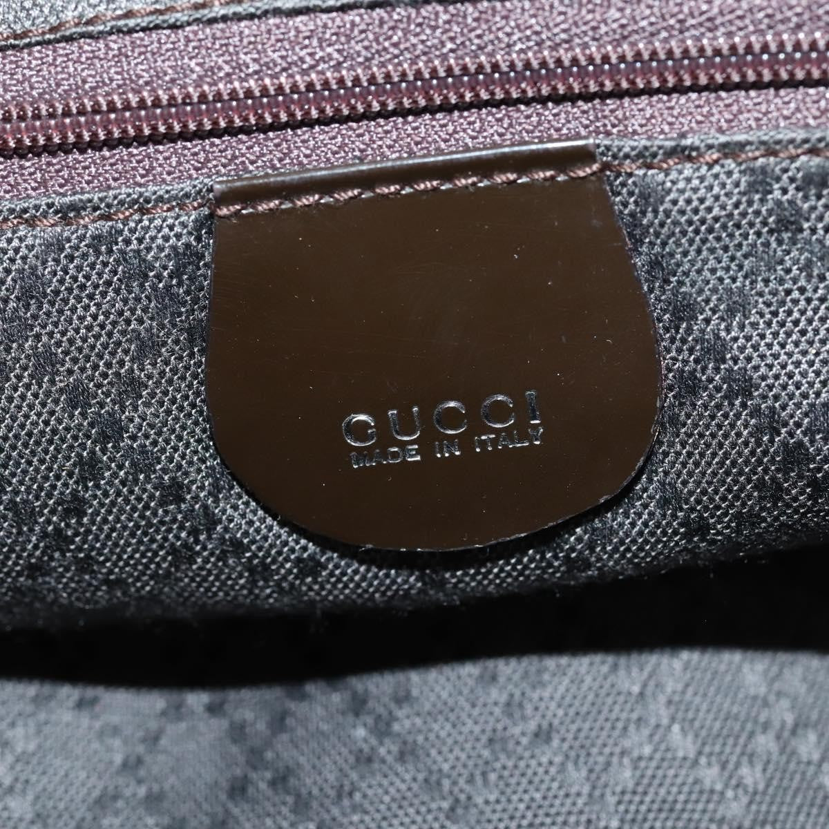 Gucci Vintage Bamboo Handle Tote Nylon, BROWN, NYLON, Tote bag