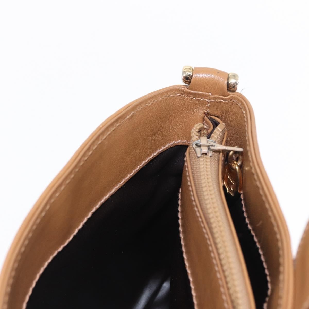 Celine Vintage Macadam Shoulder Bag Canvas, BEIGE, CANVAS, Shoulder bag