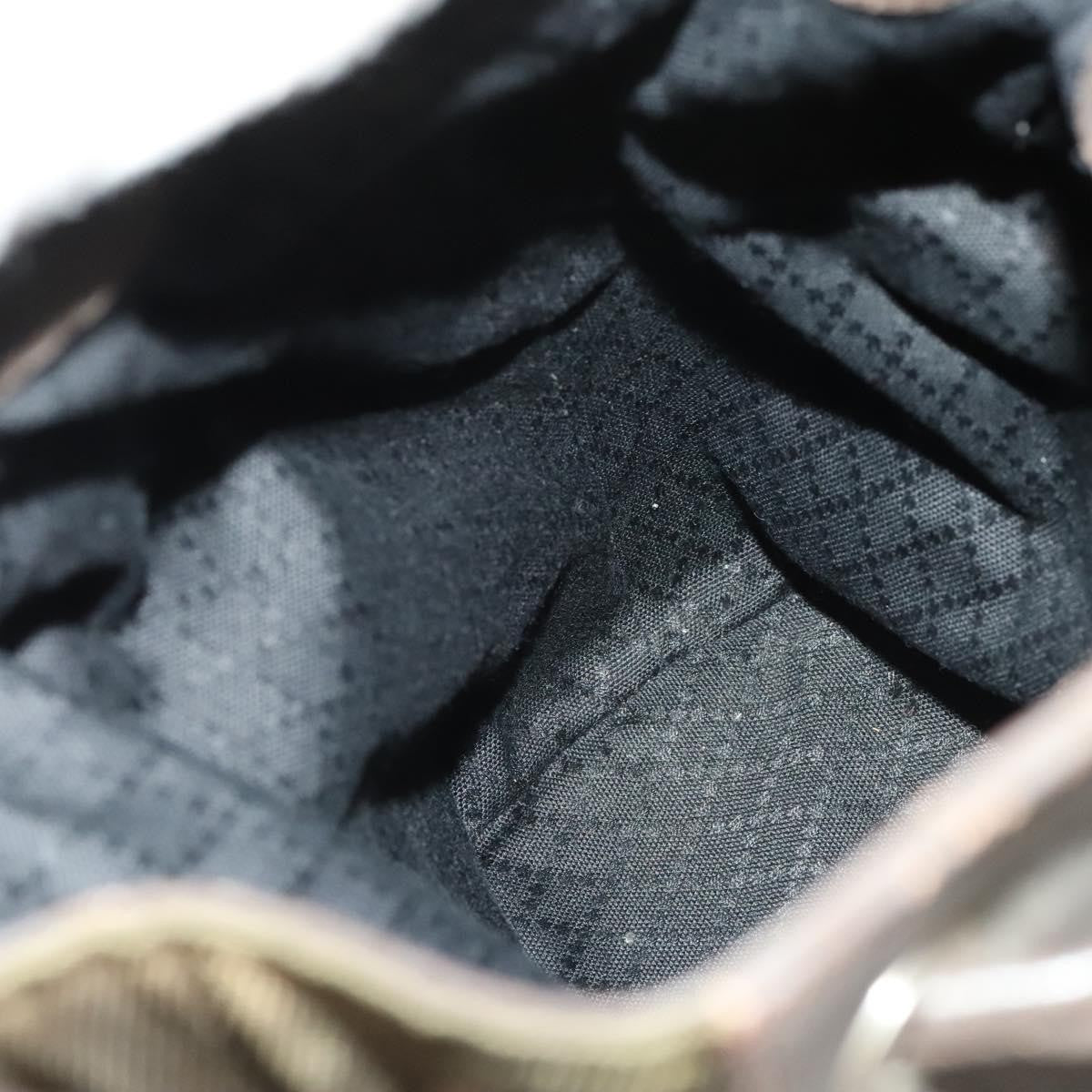 Gucci Vintage Bamboo Bucket Bag Nylon and Leather, BROWN, NYLON, Handbag