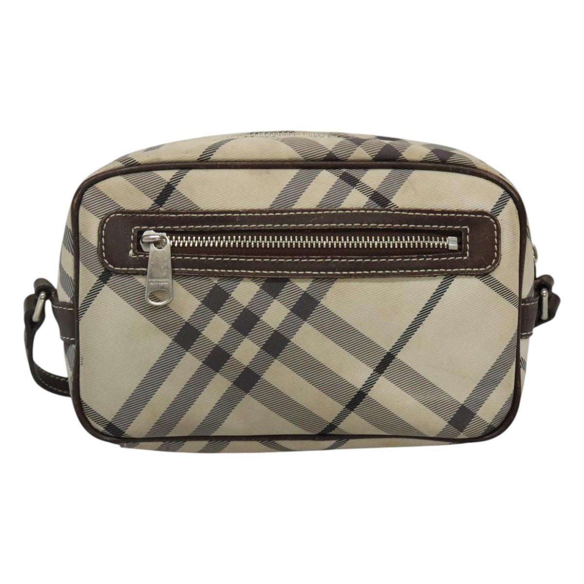 Burberry Nova Check Blue Label Nylon, BEIGE, NYLON, Shoulder bag
