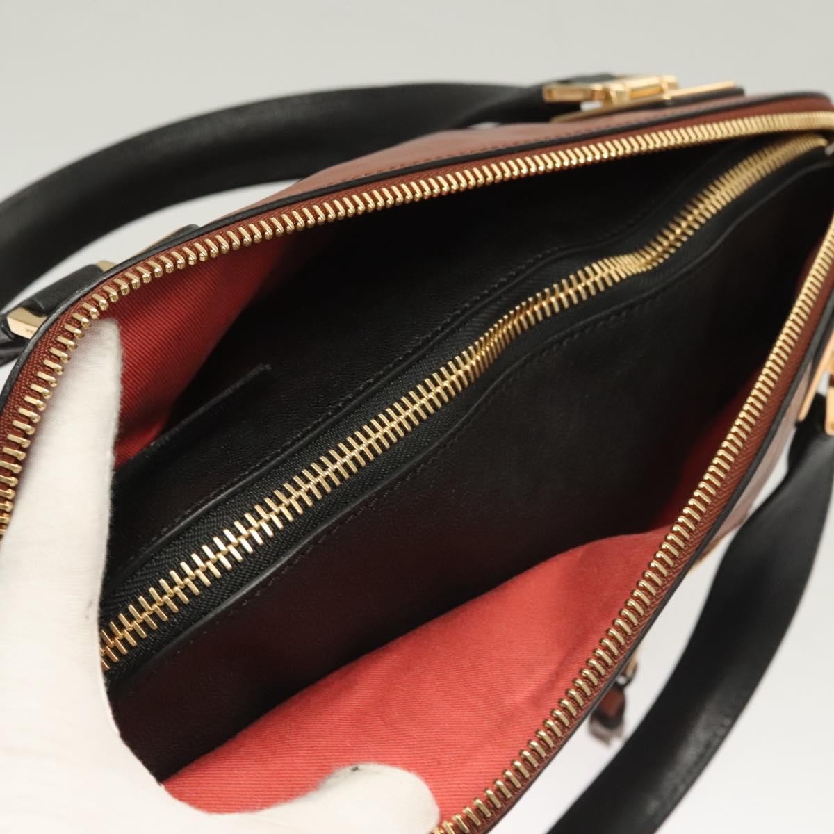 Chloe Angie Tote Leather, BROWN, LEATHER, Tote bag