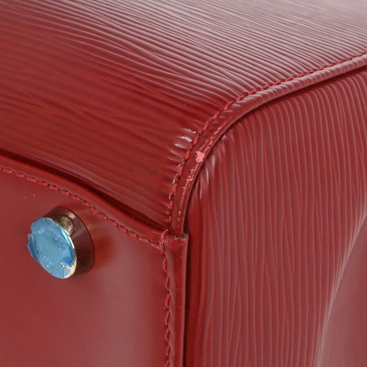 Louis Vuitton Brea Handbag Epi Leather, RED, LEATHER, Tote bag