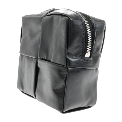 Bottega Veneta Cassette Belt Bag Padded Intrecciato Leather, BLACK, LEATHER, Crossbody bag