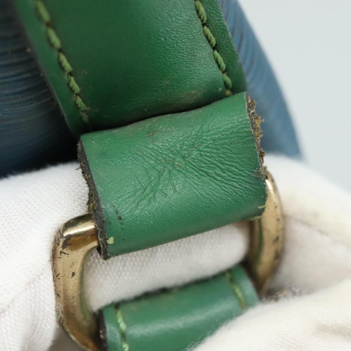 Louis Vuitton Bicolor Noe Handbag Epi Leather, BLUE, LEATHER, Shoulder bag