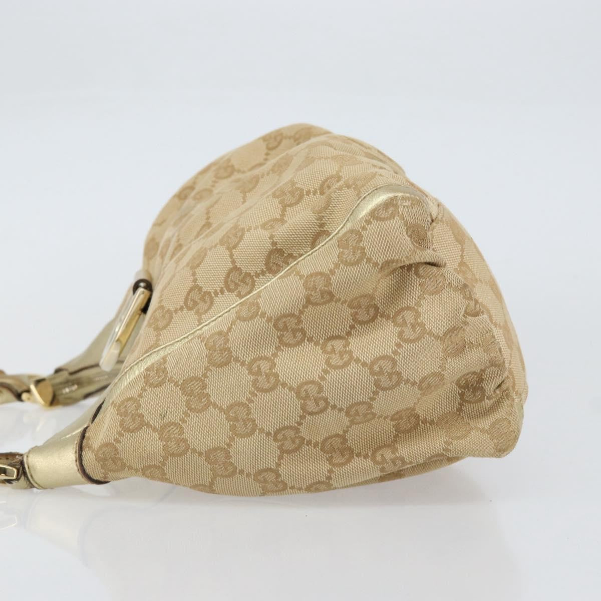 Gucci D Ring Hobo GG Canvas, BEIGE, CANVAS, Handbag