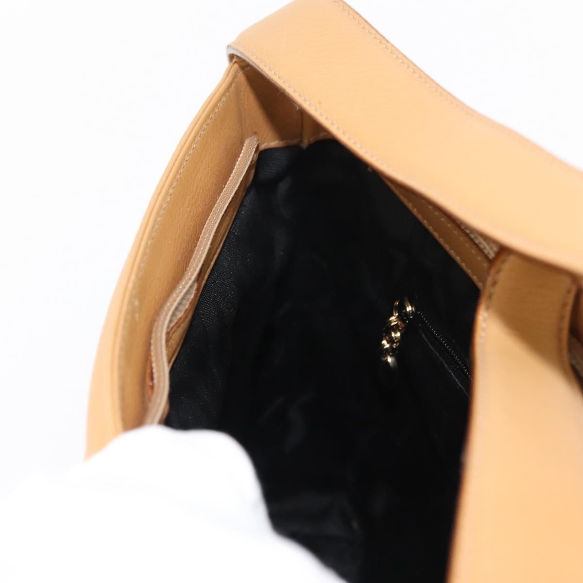 Salvatore Ferragamo Vintage Shoulder Bag Leather, BEIGE, LEATHER, Shoulder bag