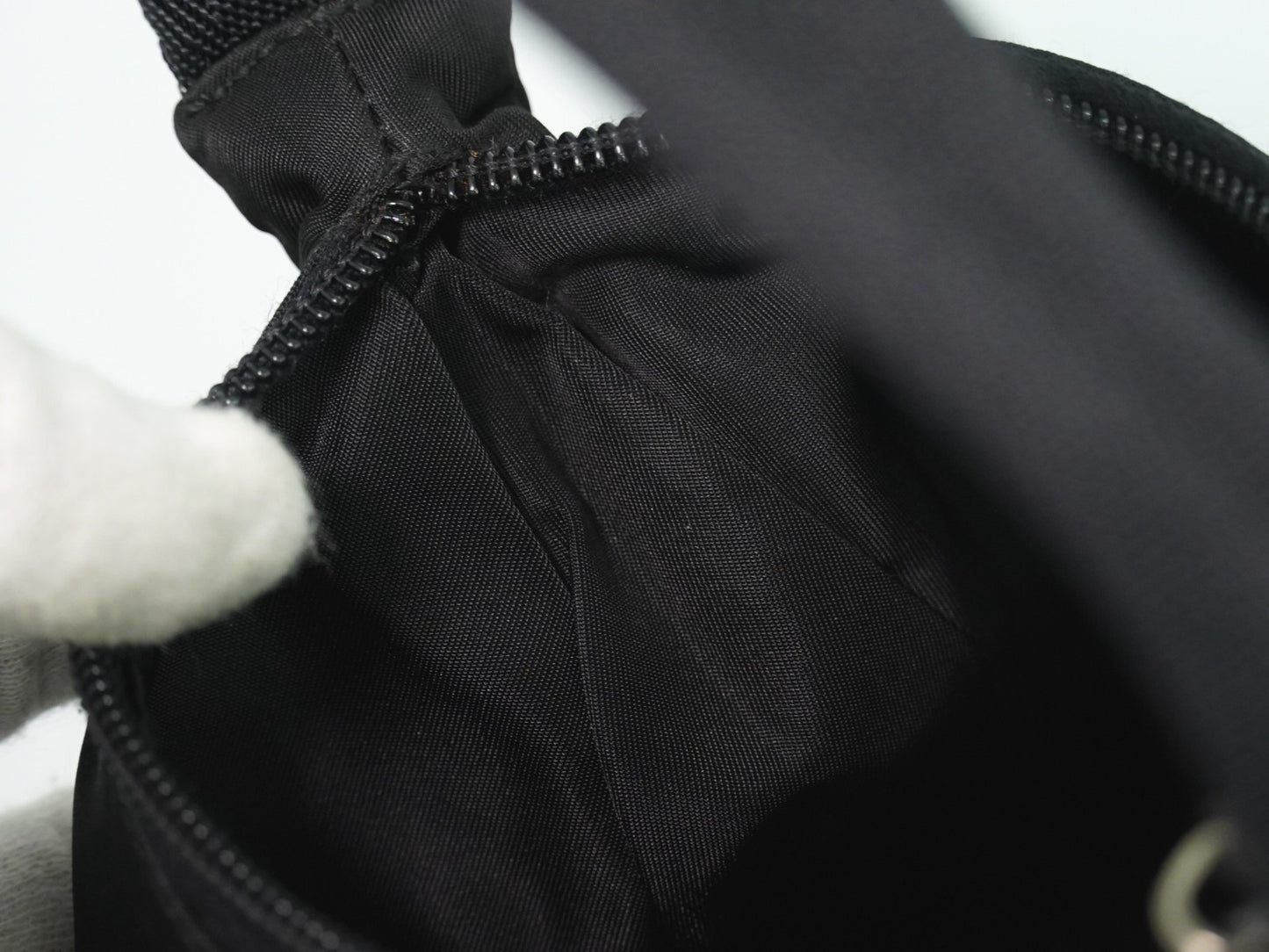 Prada Hobo Tessuto, BLACK, NYLON, Handbag