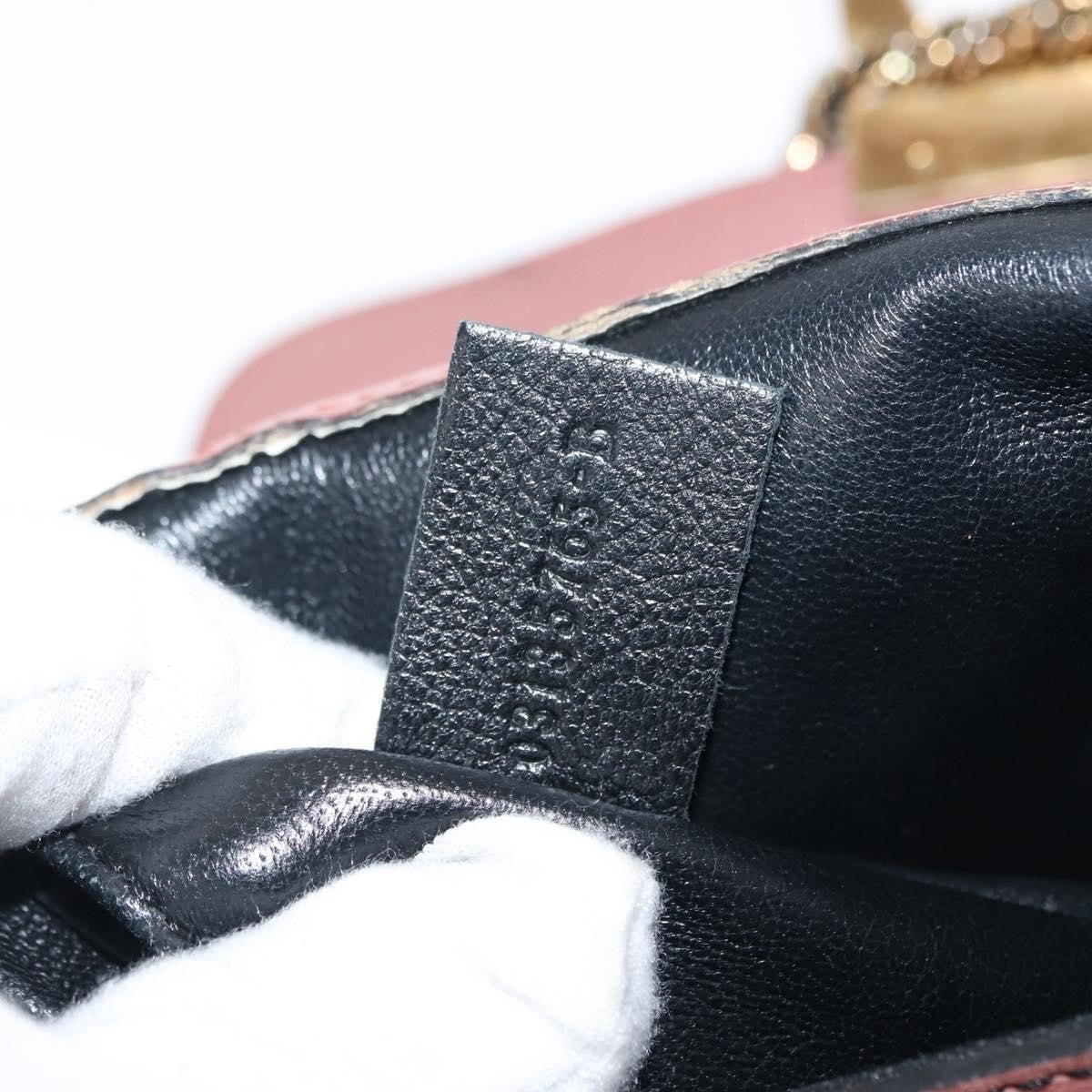 Chloe Elsie Chain Shoulder Bag Leather, PINK, LEATHER, Shoulder bag