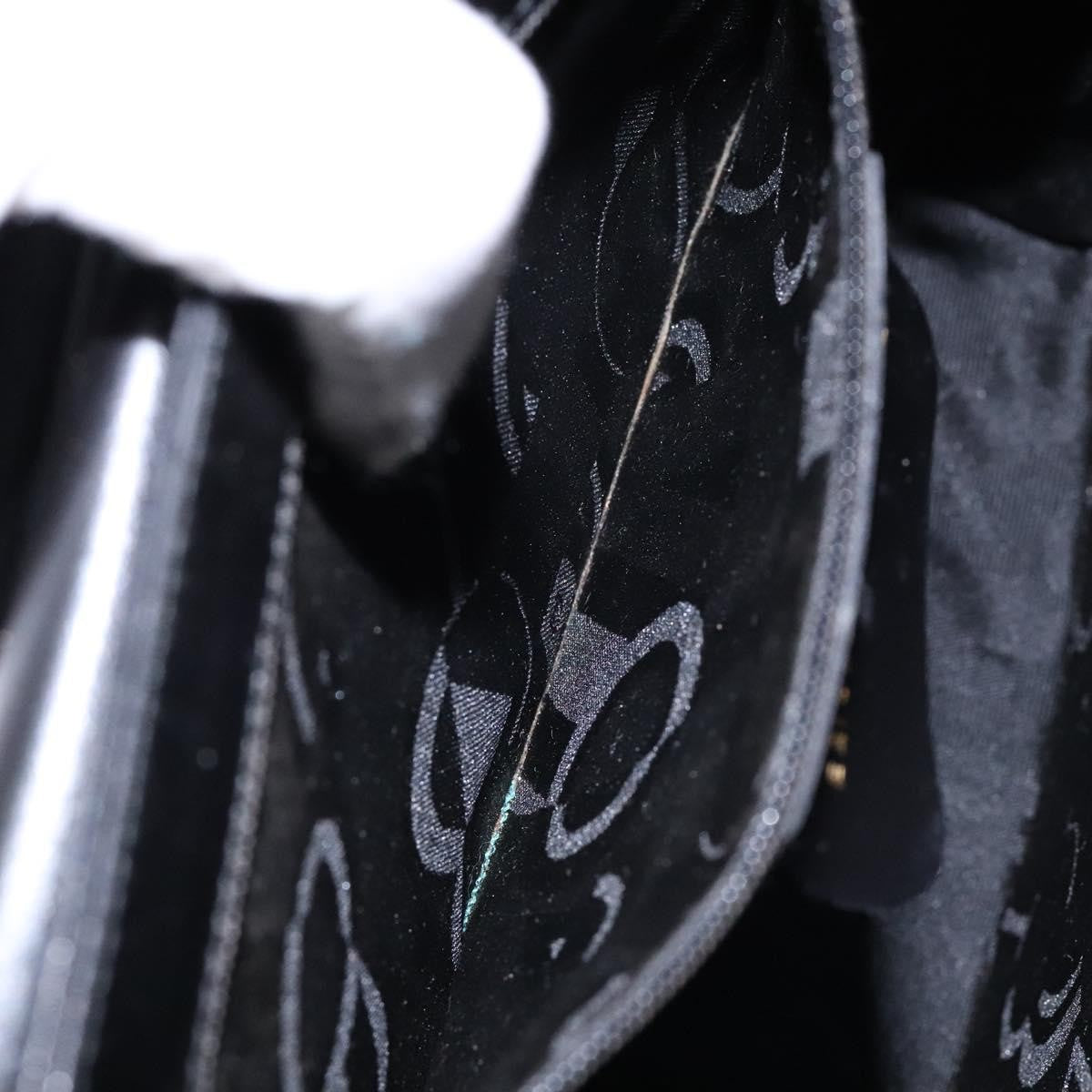 Salvatore Ferragamo Gancini Convertible Top Handle Bag Leather, BLACK, LEATHER, Handbag