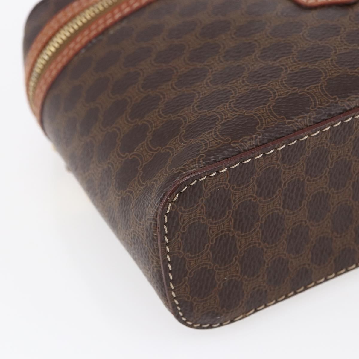 Celine Macadam Vanity Bag Canvas, BROWN, CANVAS, Travel bag