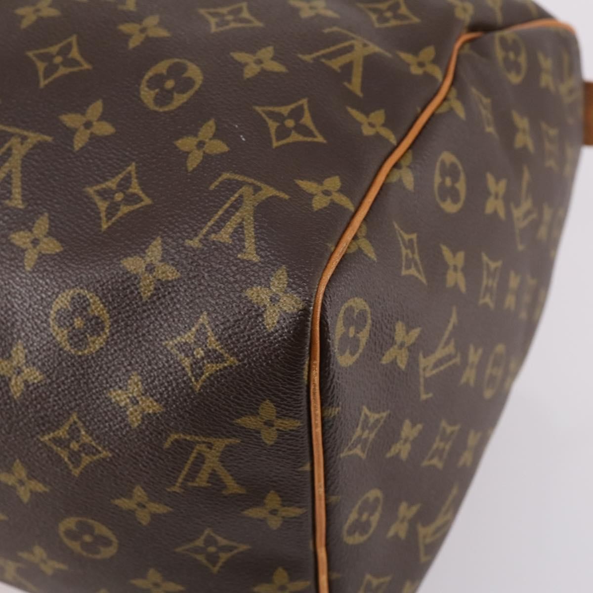 Louis Vuitton Keepall Bandouliere Bag Monogram Canvas, BROWN, CANVAS, Travel bag