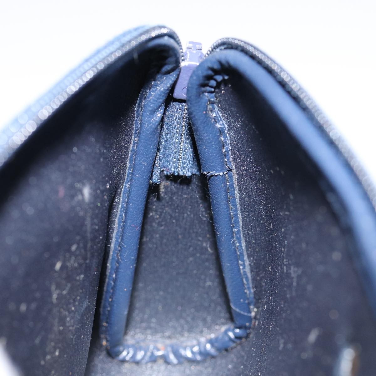 Christian Dior Vintage Trotter Pouch Diorissimo Canvas, NAVY, CANVAS, Clutche & pouche