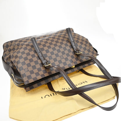 Louis Vuitton Chelsea Handbag Damier, BROWN, CANVAS, Tote bag