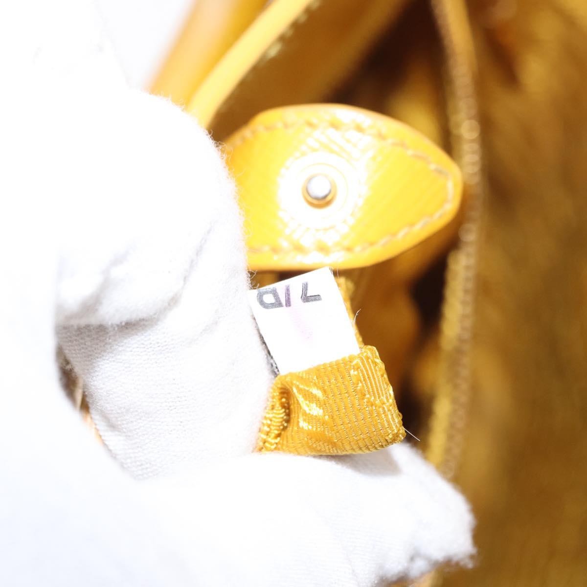 Prada Lux Convertible Bucket Tote Saffiano Leather, YELLOW, LEATHER, Handbag