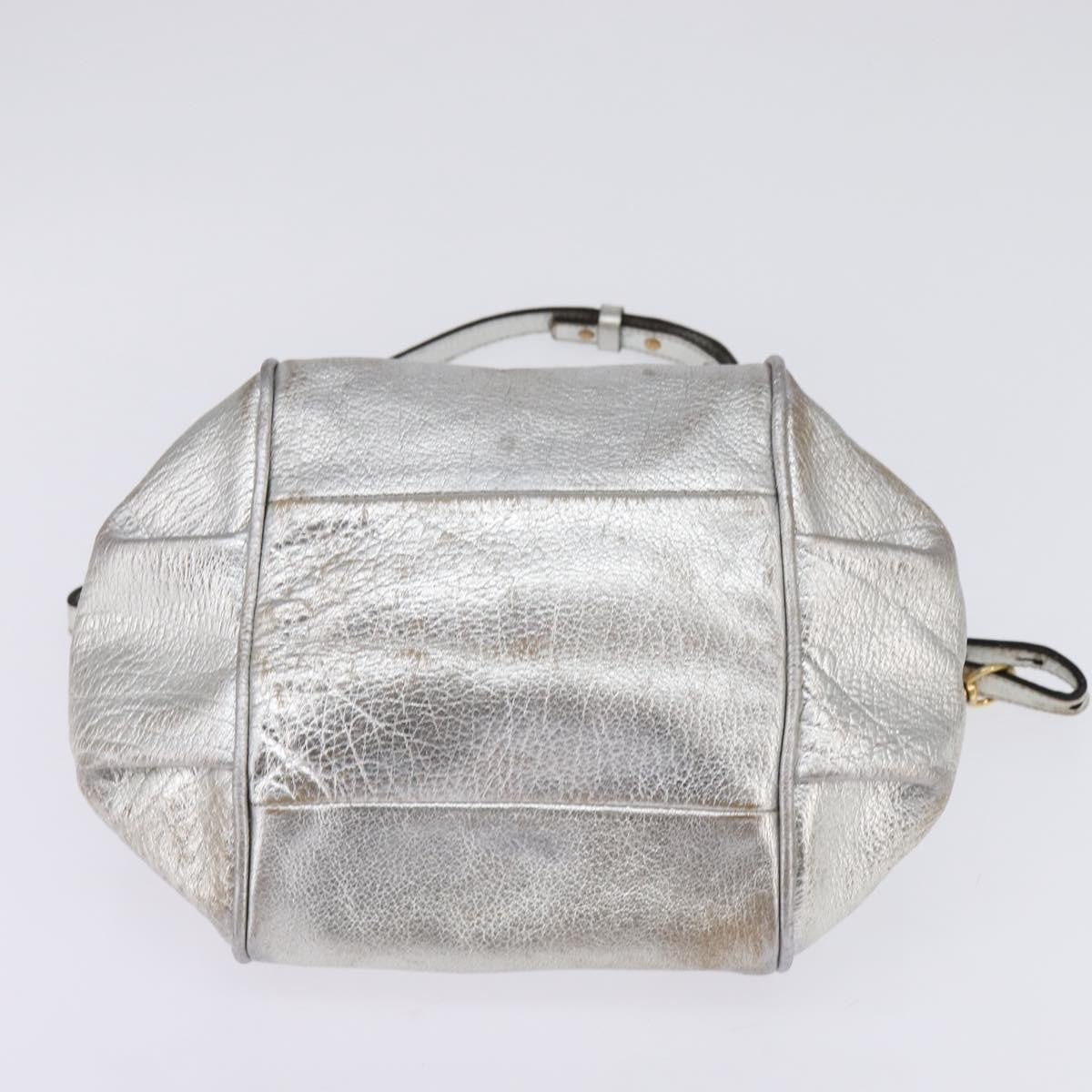 Chloe Paddington Lock Handbag Leather, SILVER, LEATHER, Handbag