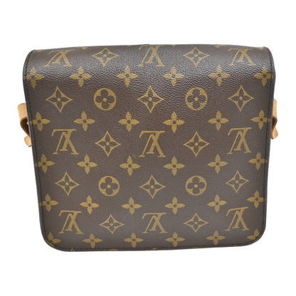 Louis Vuitton Cartouchiere Handbag Monogram Canvas, BROWN, LEATHER, Shoulder bag