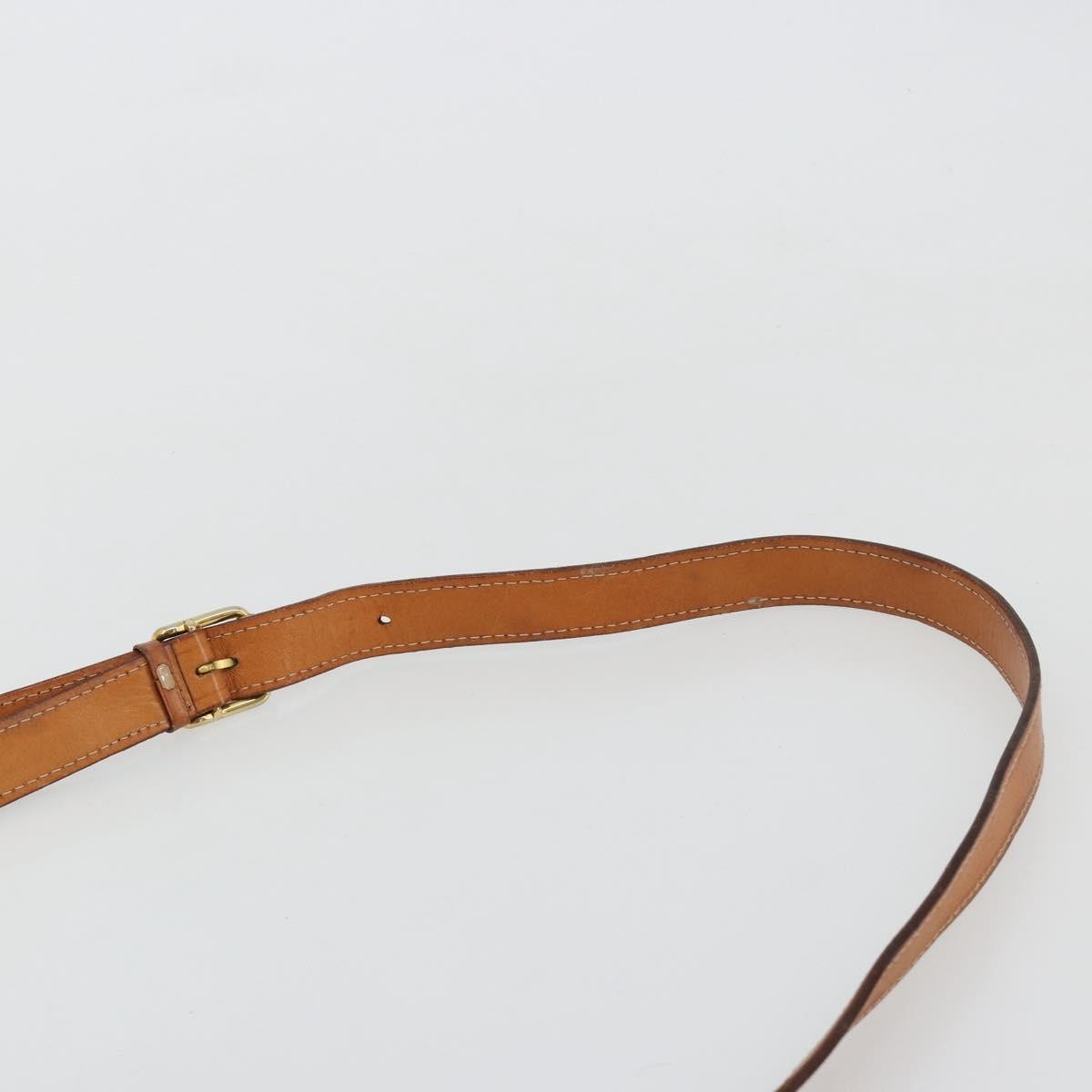 Celine Vintage Macadam Circle Logo Shoulder Bag Canvas and Leather, Brown, Canvas, Shoulder Bag