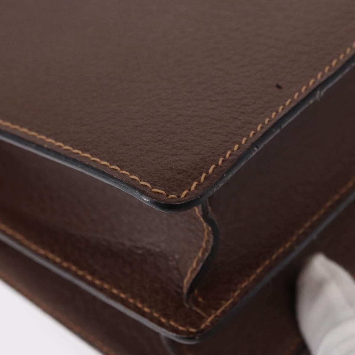 Gucci Vintage Shoulder Bag Leather, BROWN, LEATHER, Shoulder bag