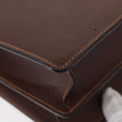 Gucci Vintage Shoulder Bag Leather, BROWN, LEATHER, Shoulder bag