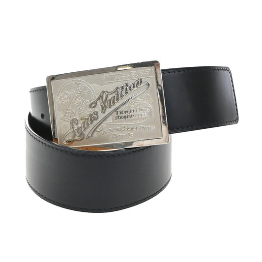 Louis Vuitton Travelling Requisites Belt Leather, BLACK, LEATHER, Belts