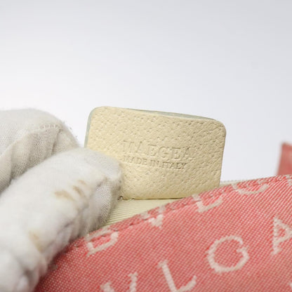 Bvlgari B.Zero1 Logomania Bag Canvas with Leather, PINK, CANVAS, Shoulder bag