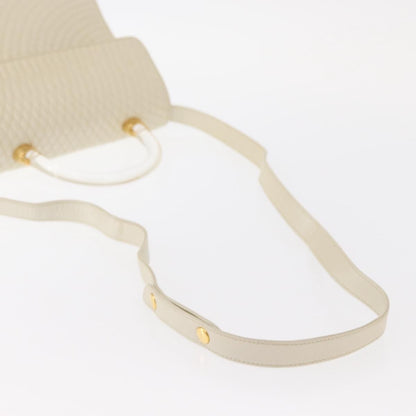 Bally Vintage Handbag Quilted Leather, BEIGE, LEATHER, Handbag