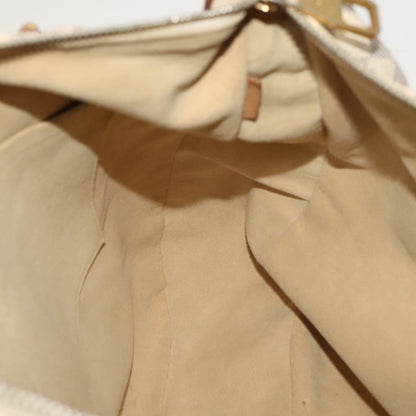 Louis Vuitton Evora Handbag Damier, WHITE, CANVAS, Handbag