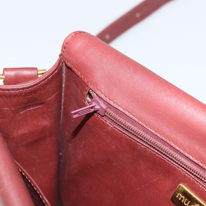 cartier Must de Cartier Shoulder Bag Leather, BURGUNDY, LEATHER, Shoulder bag